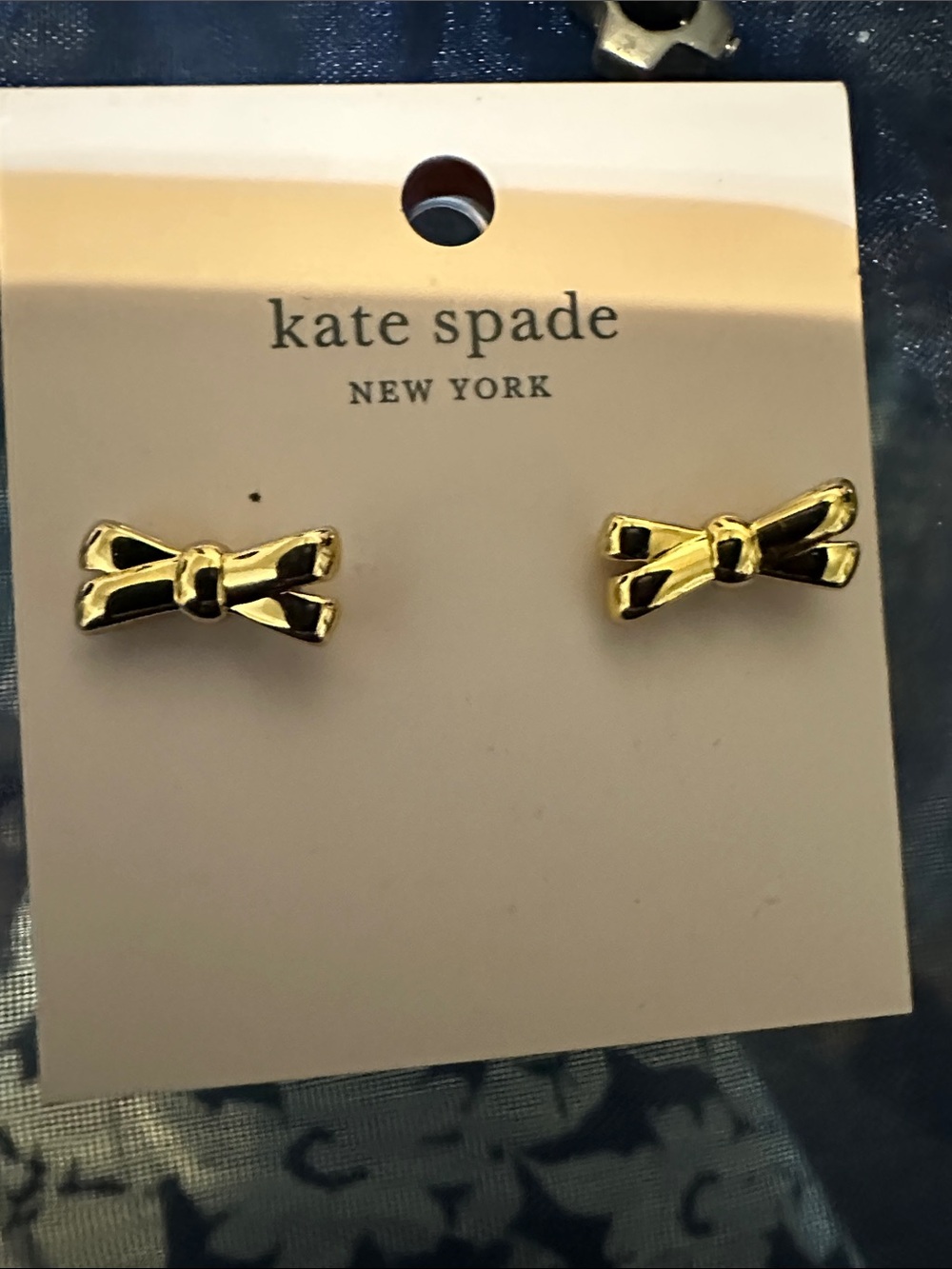 kate spade Kids Gold Bow Stud Earrings